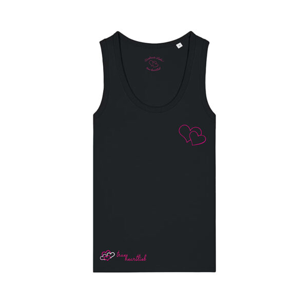 Schwarzes Trueheartlieb-Top