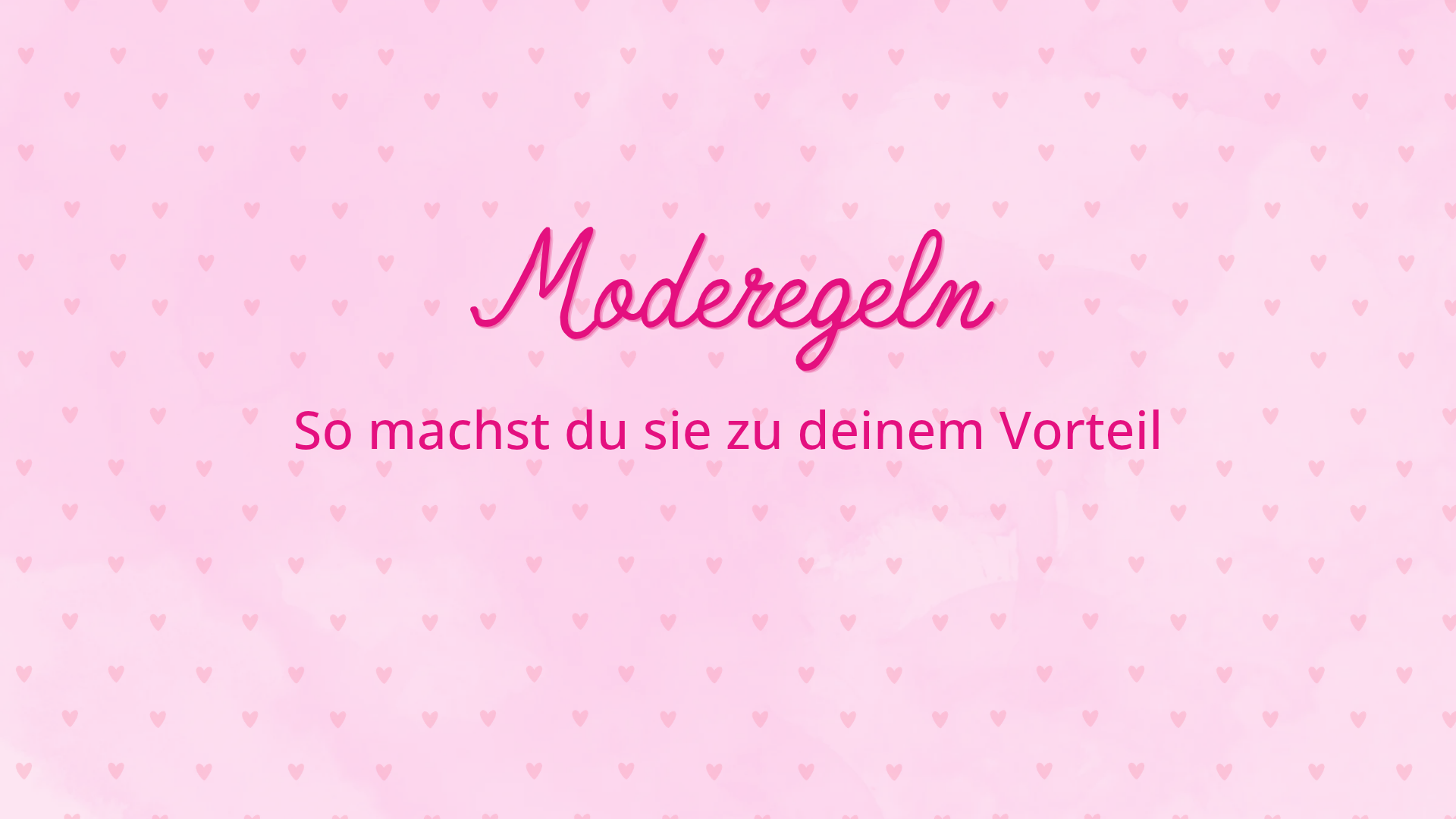 Blog - Moderegeln